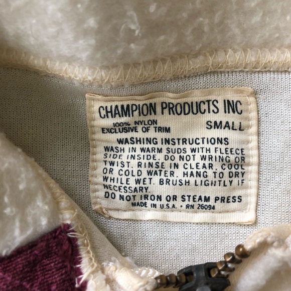 Vintage 1960’s Champion Fleece Track Jacket - Picture 3 of 5